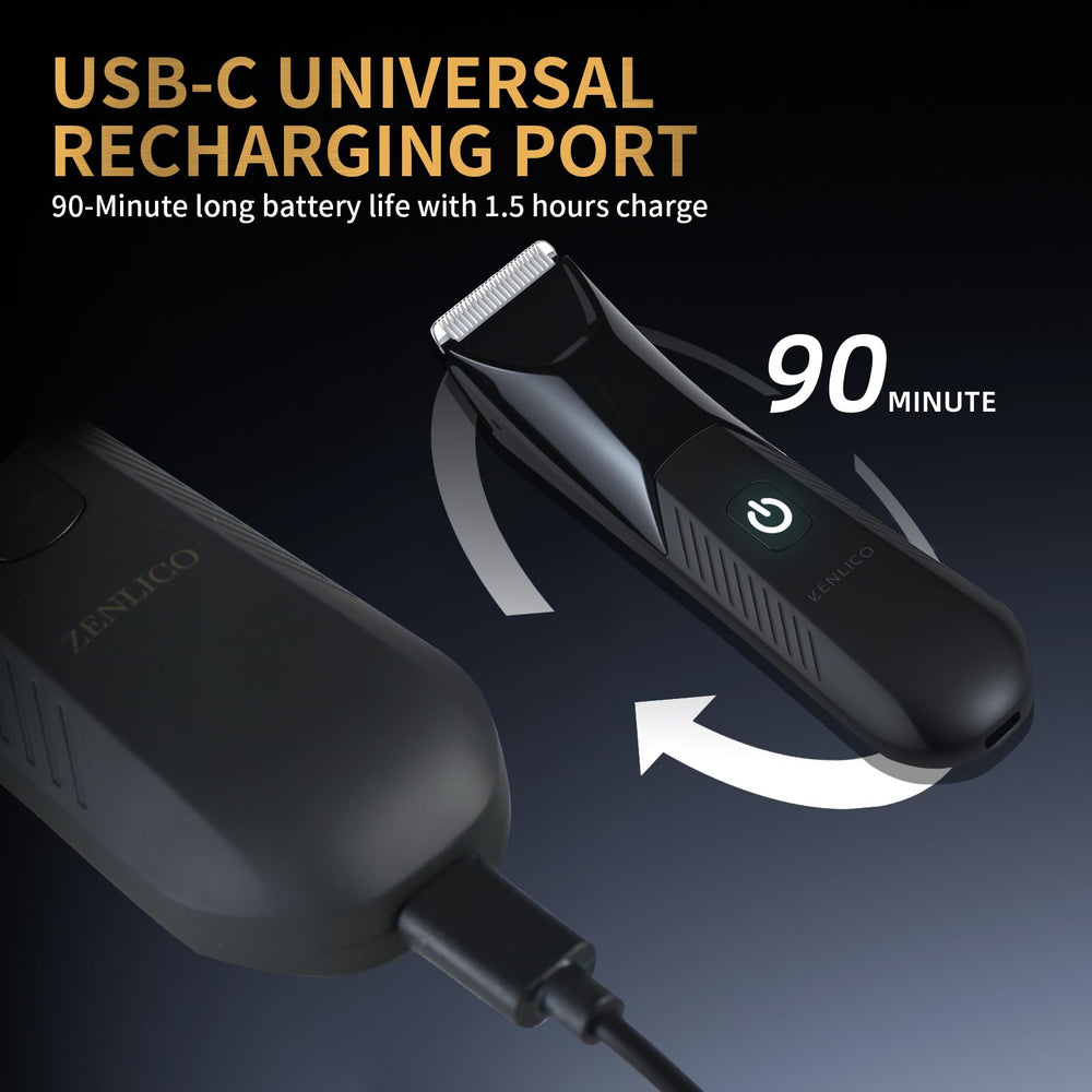 ZENLICO recortadora cuerpo carga USB-C para recarga rápida