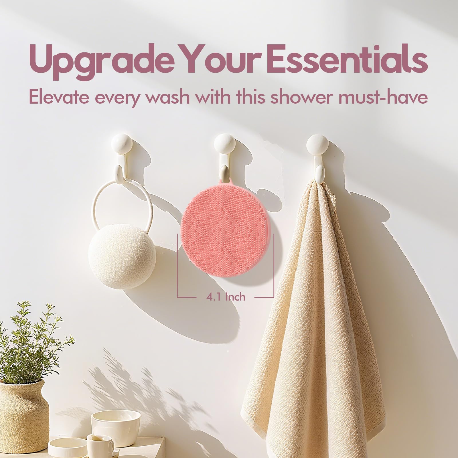Zennow esponja para ducha, ideal para piel sensible y uso diario.