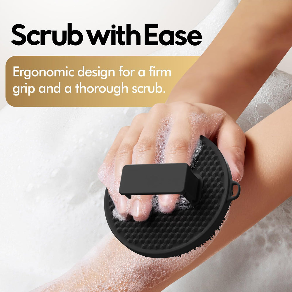 Zennow exfoliante con agarre ergonómico facilita uso cómodo y estable.