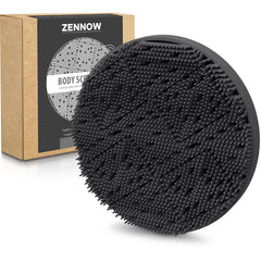 Zennow exfoliante de silicona para cuerpo en mano, limpieza suave y cómoda.