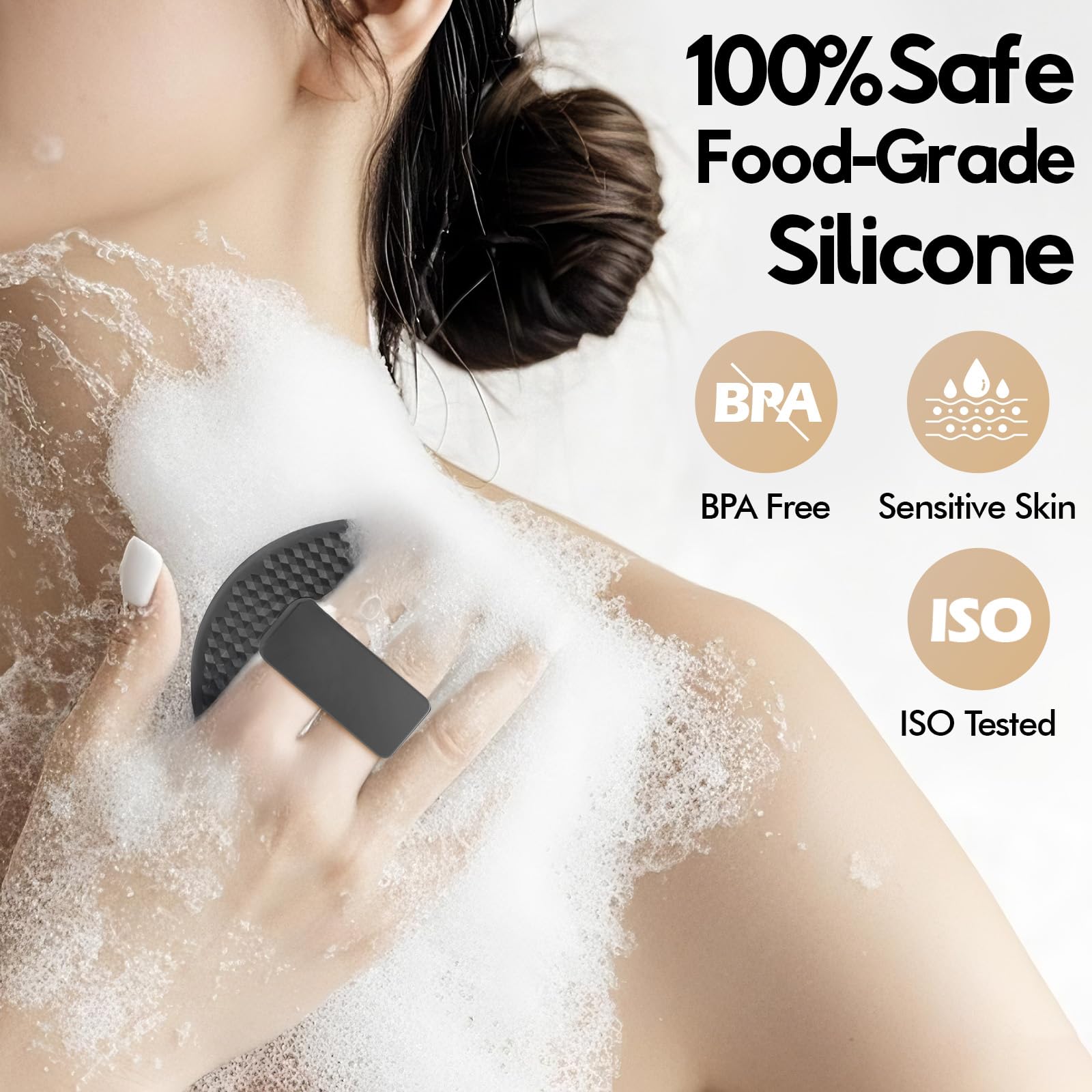 Zennow mango ergonómico facilita un agarre seguro durante la ducha
