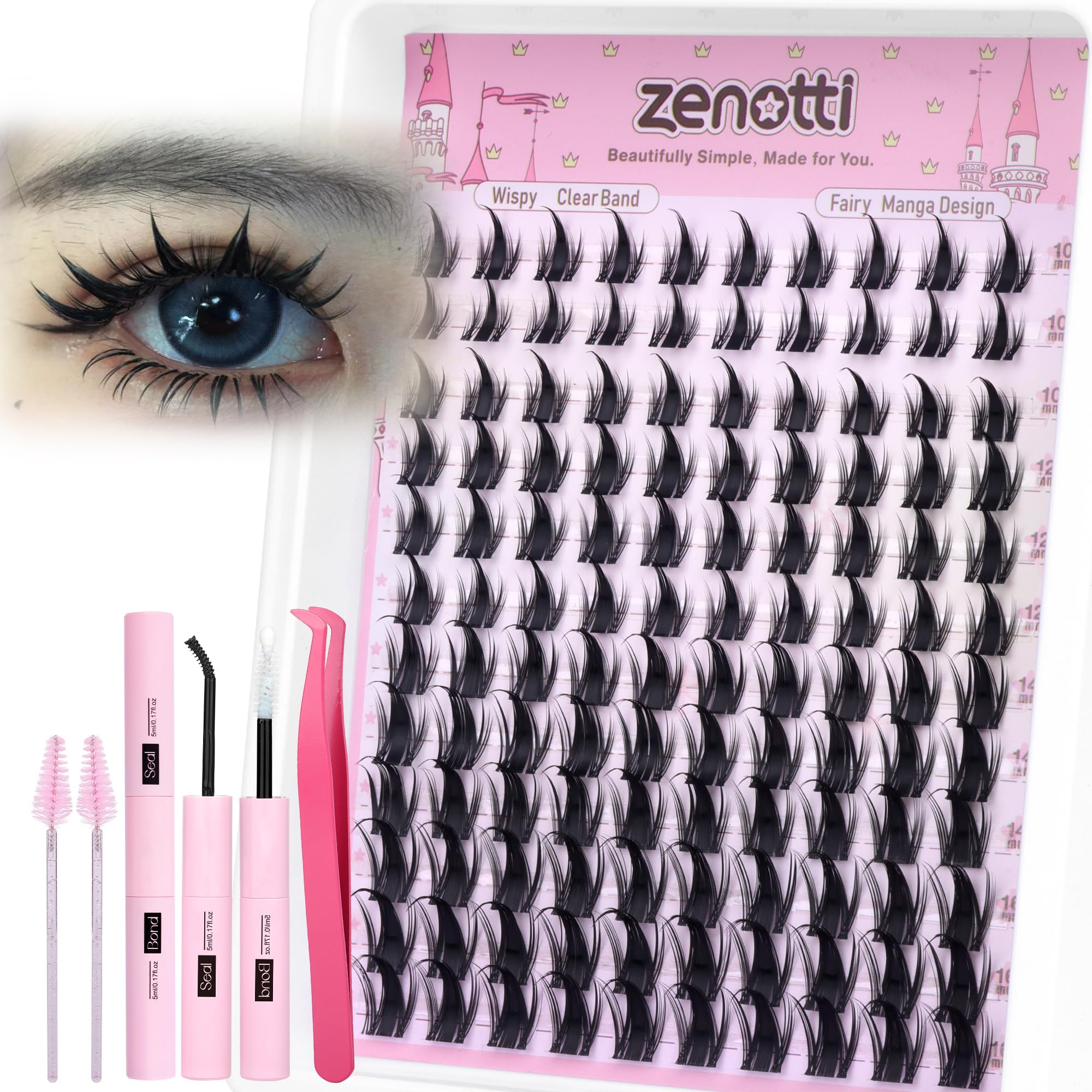 Zenotti Manga Lash Clusters Kit facilita una aplicación rápida y suave