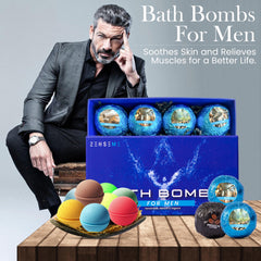 ZenseMe bomba de baño para hombre aroma colonia, sensación vigorizante.