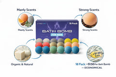 ZenseMe bombas de baño para hombre con fragancia colonia: sensación fresca y duradera.