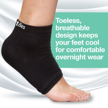 ZenToes entrega cuidado nocturno, ideal para relajación de pies cansados.