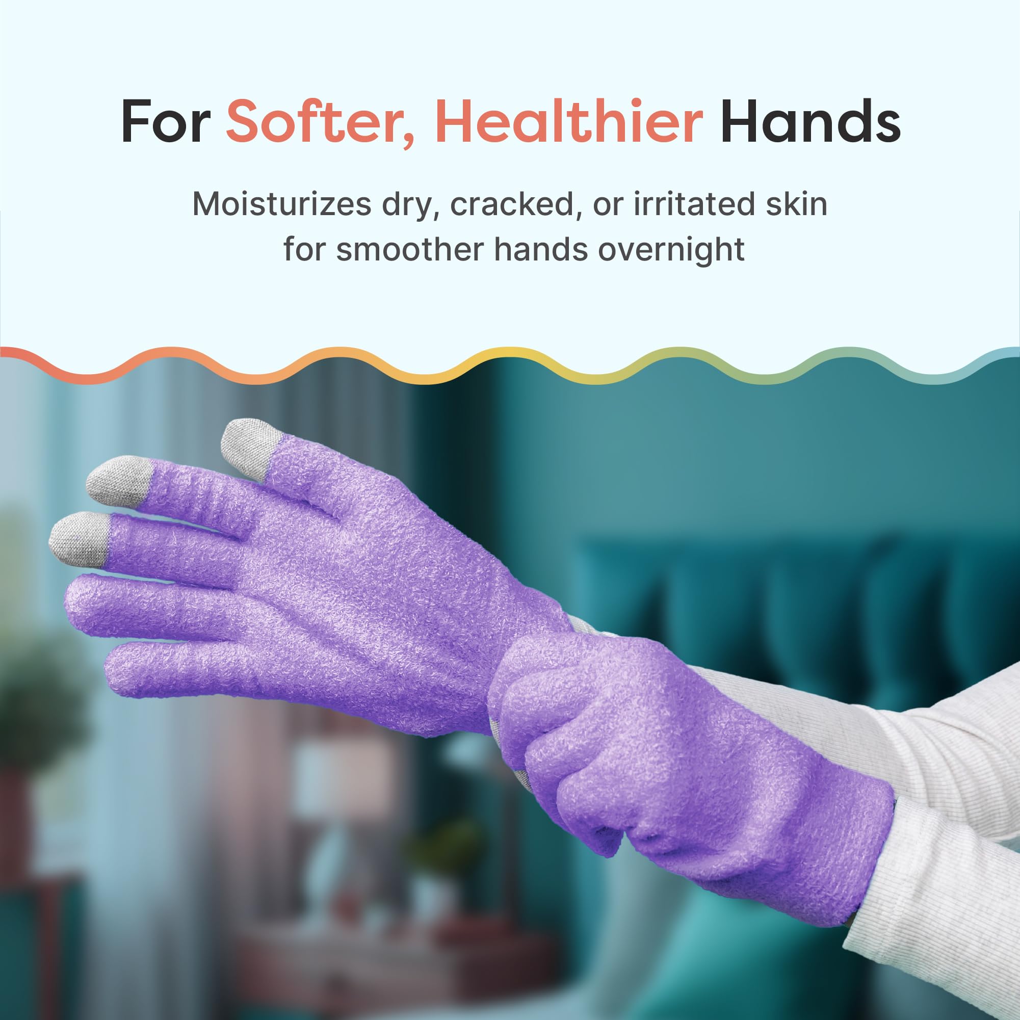 ZenToes guantes con gel infundido en aceite de oliva para manos secas