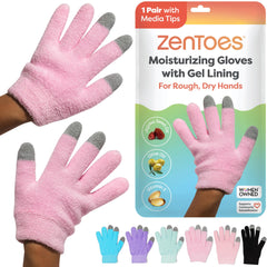 ZenToes guantes hidratantes nocturnos para manos secas, hidratación suave durante la noche.
