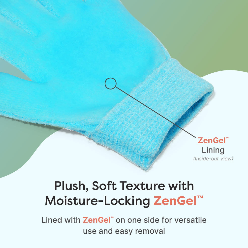 ZenToes guantes suaves y sin látex para uso nocturno.