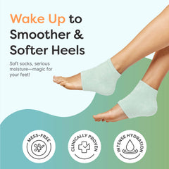 ZenToes revestimiento gel nutritivo en los talones para hidratación suave.