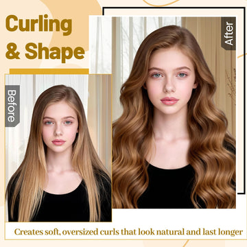 Zephlow cabello largo Airwrap para movimientos definidos y naturales.