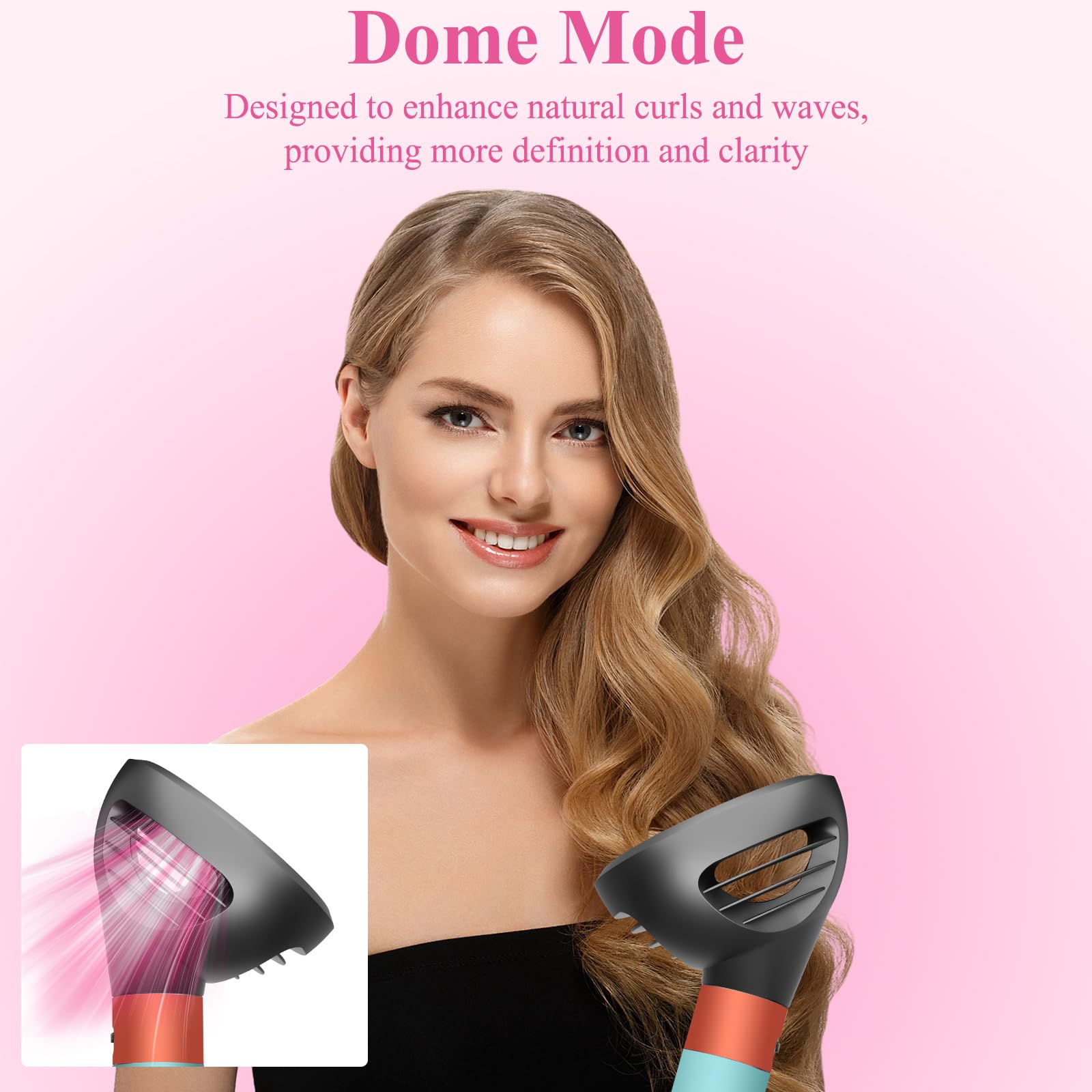 ZEPHBLOW difusor para pelo rizado, protege del calor durante el secado.