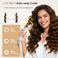 Zephyrluxe 6-en-1 Styler: iones negativos para reducción de frizz y brillo