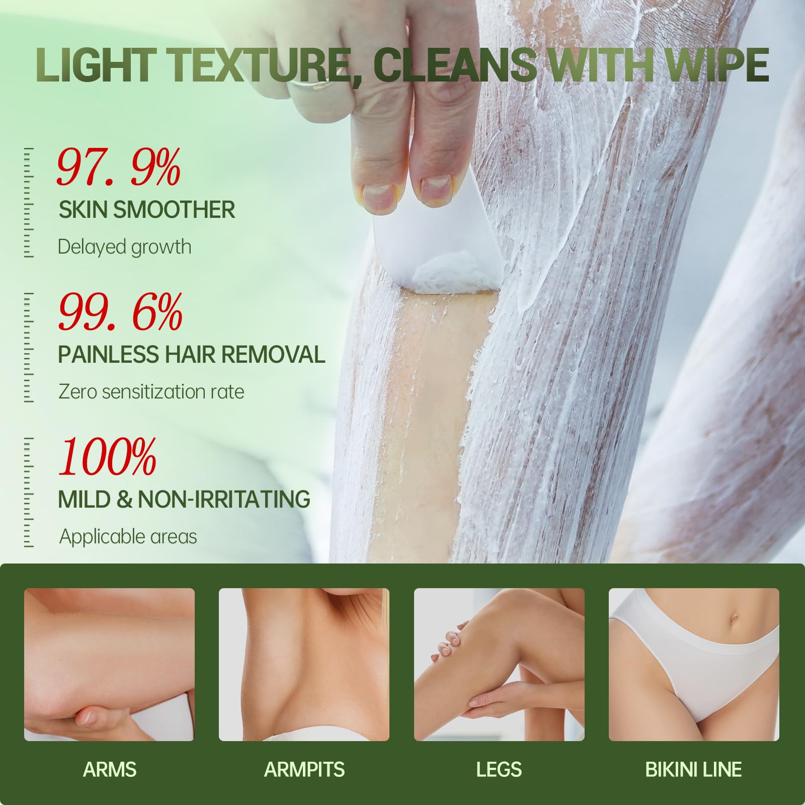 Zeponyx crema depilatoria para cuerpo, piernas y brazos sin irritación