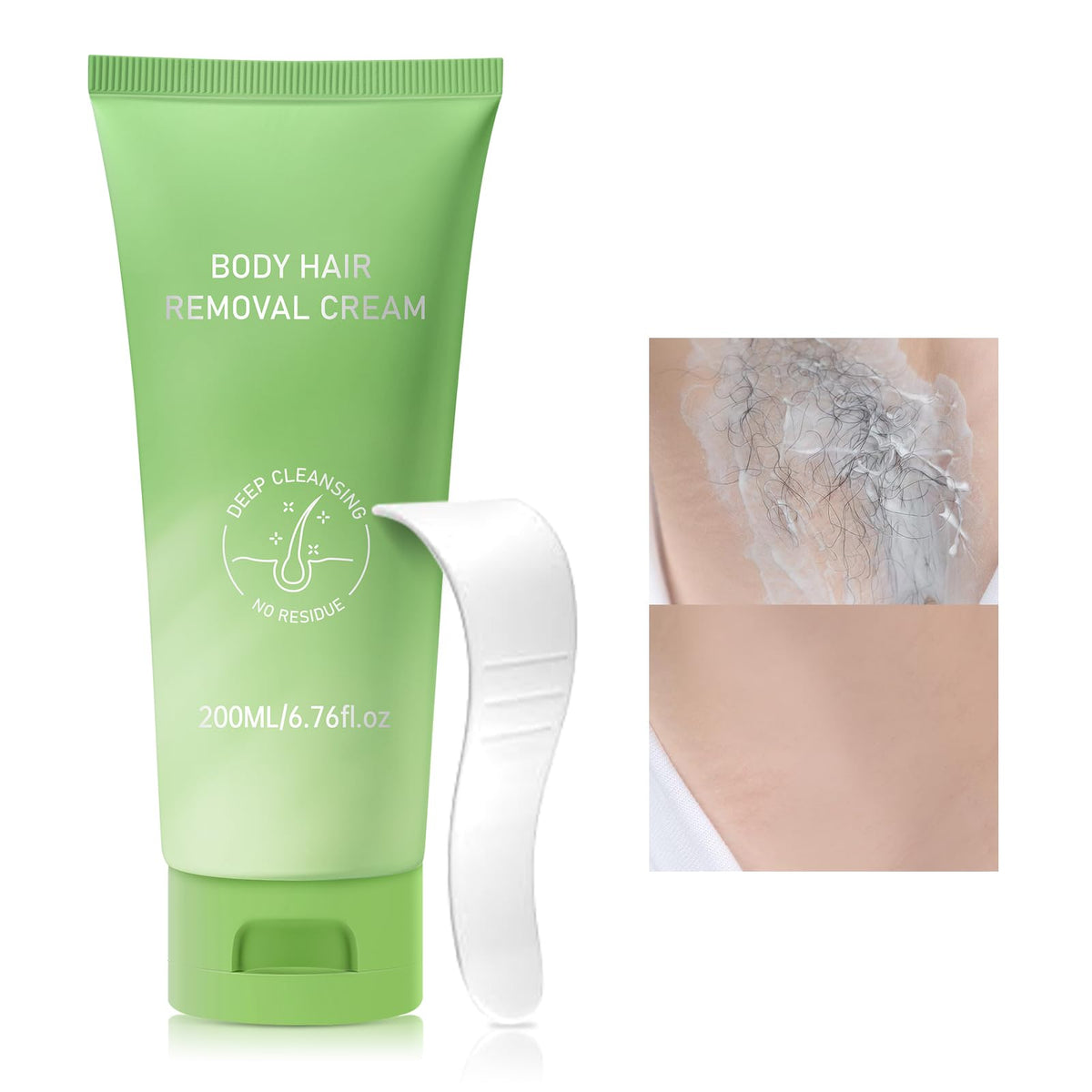 Zeponyx crema depilatoria para mujeres, aplicación rápida para piel suave