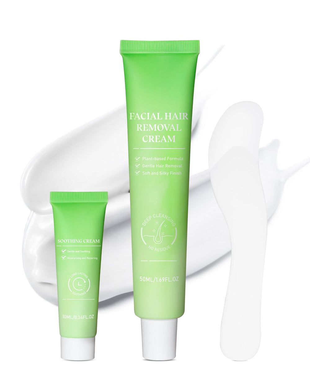 Zeponyx crema depilatoria facial para piel sensible elimina vello sin irritación.