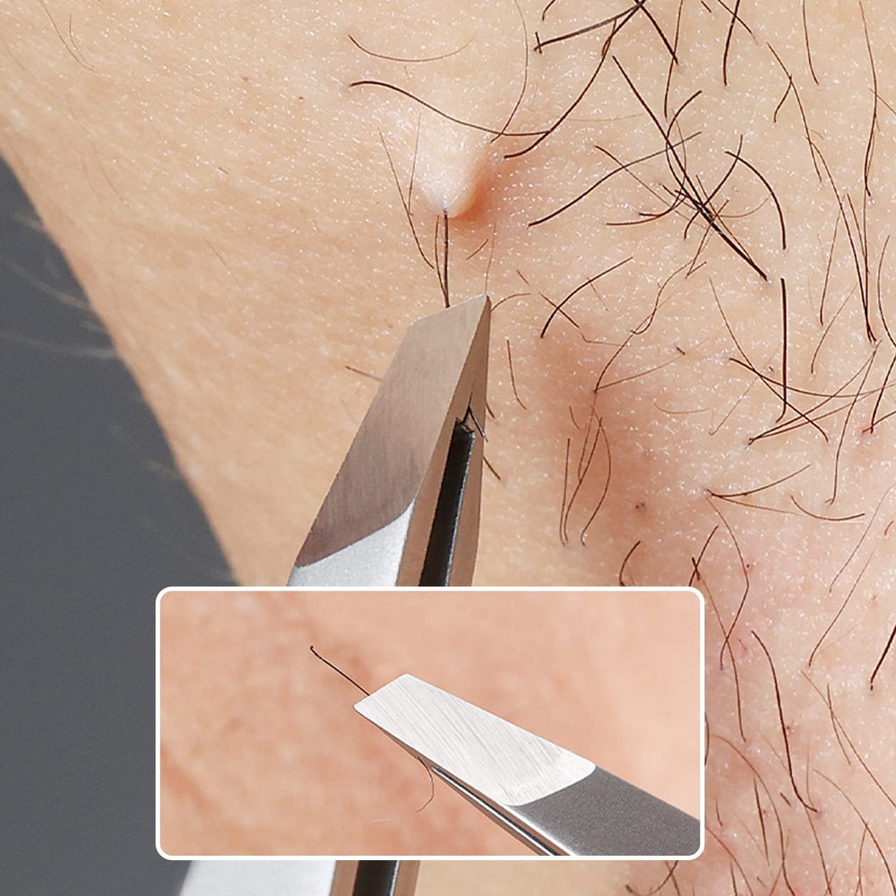 Dos tijeras ZERNBER: diferentes puntas para cejas y vello