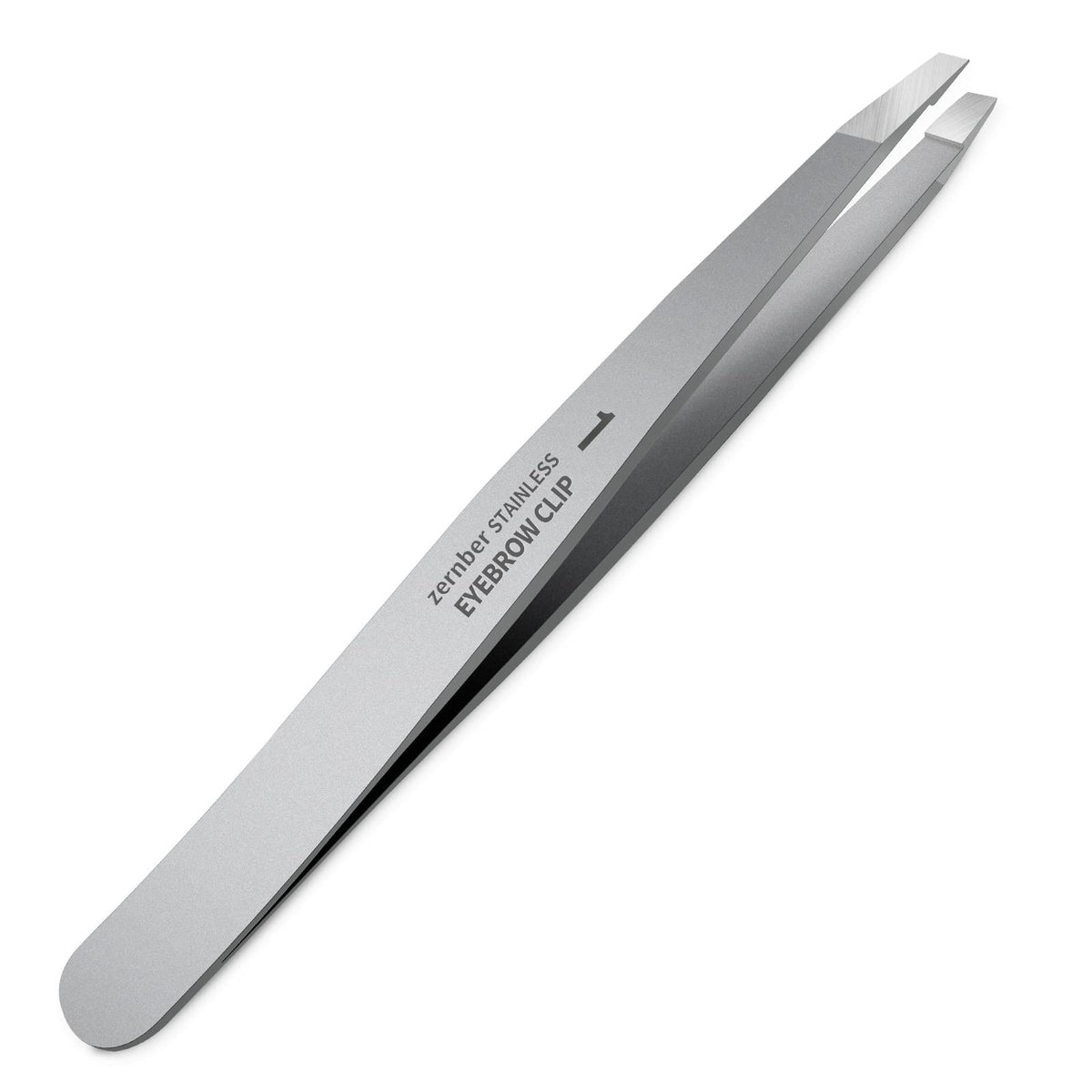 Tijeras ZERNBER para cejas con ángulo sesgado, precisión profesional