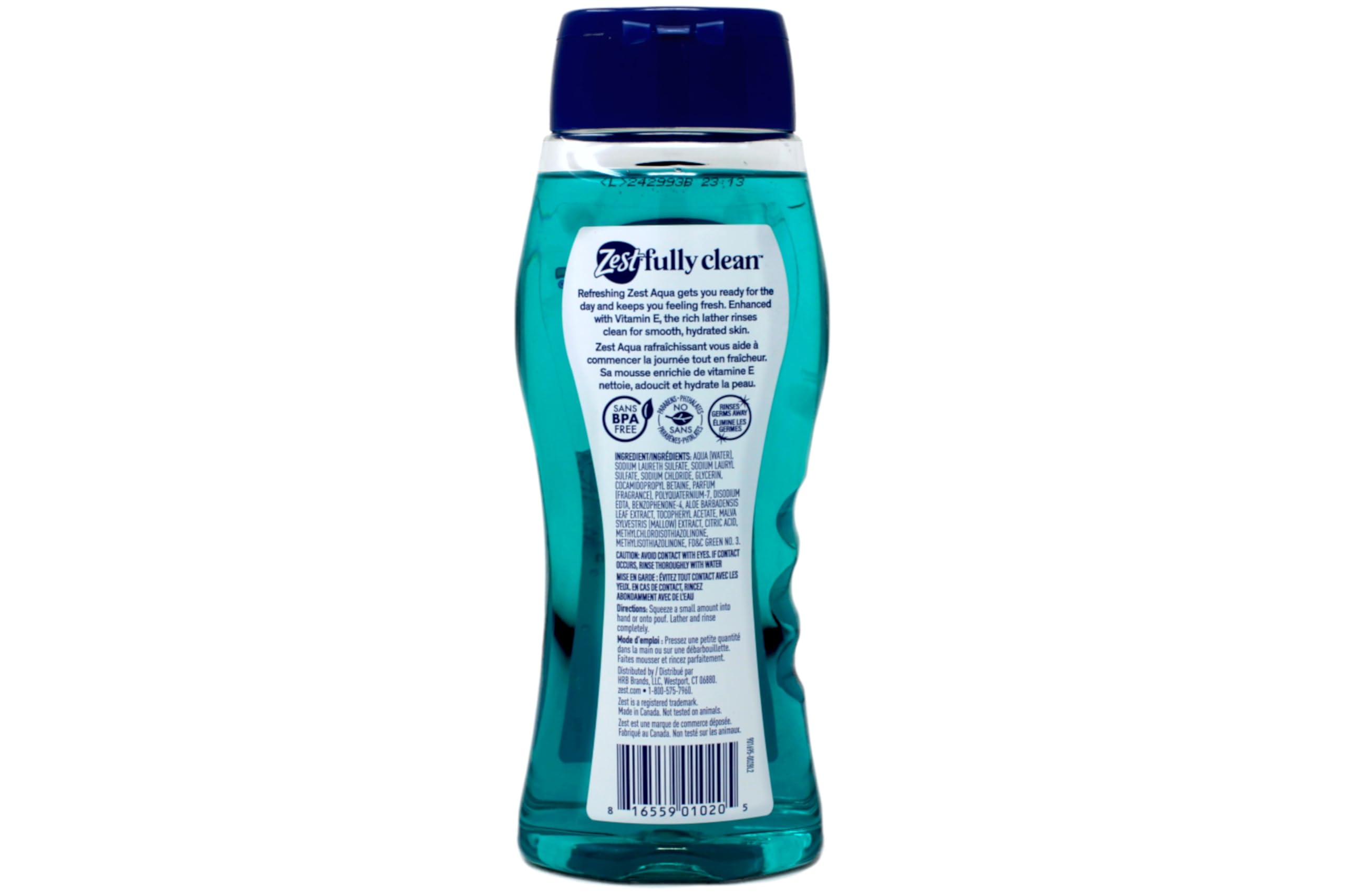 Zest Aqua, etiqueta que destaca la vitamina E para la piel