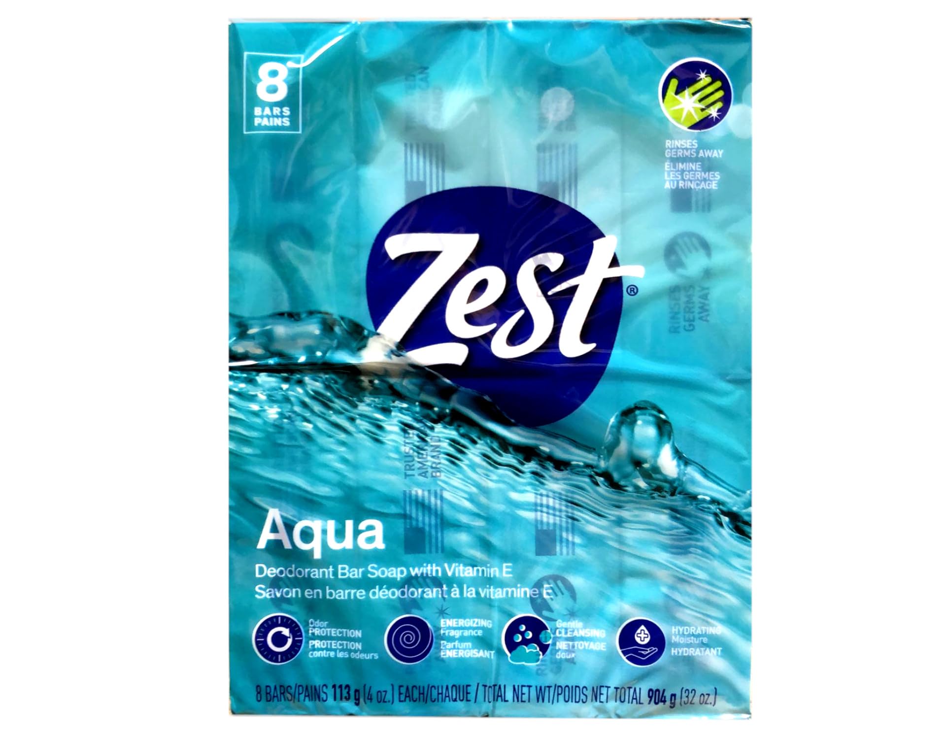 Zest Aqua Pure espuma cremosa: limpieza lujosa y enjuague claro.