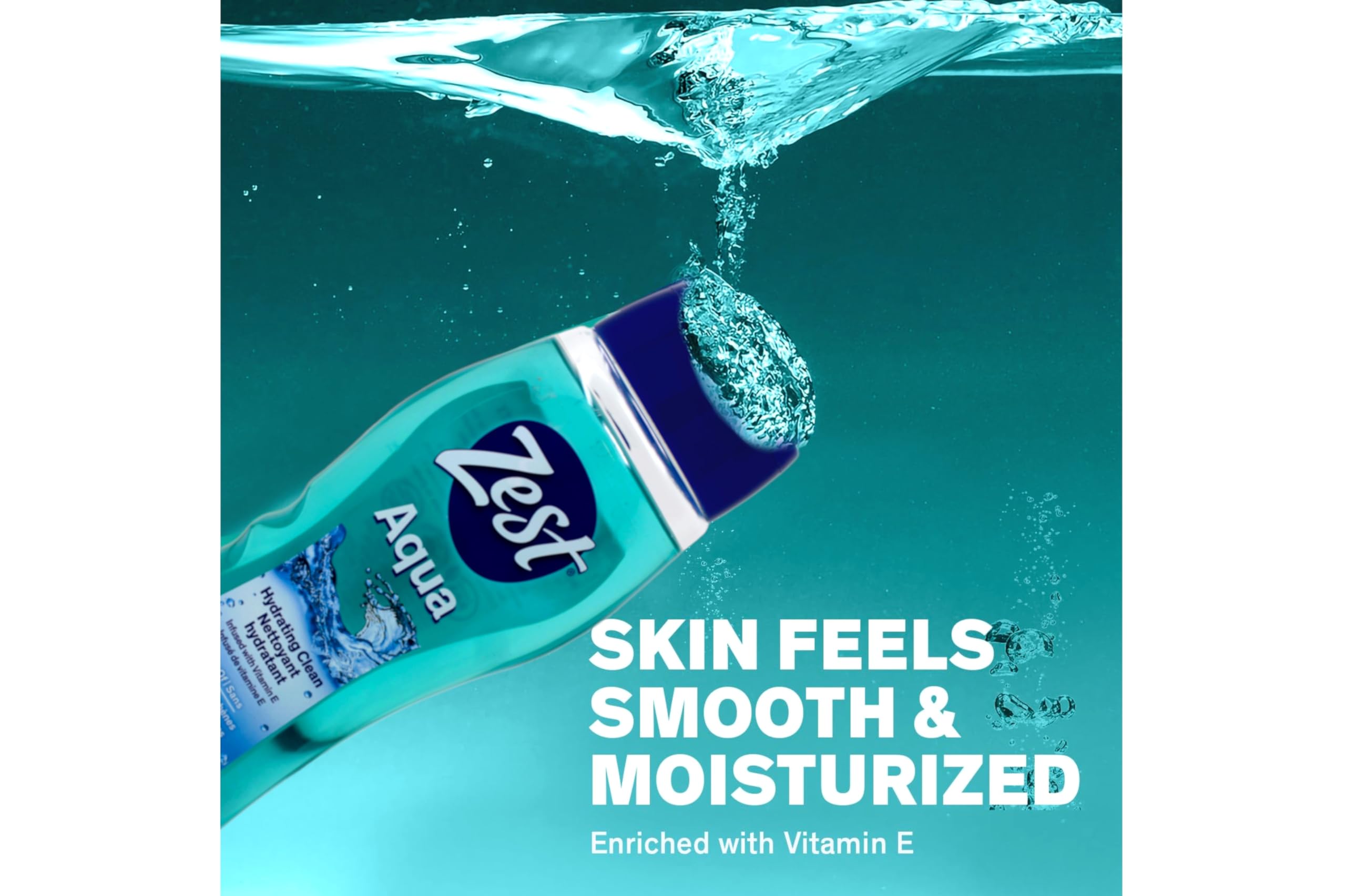 Zest Aqua, textura del gel mostrada en el frasco