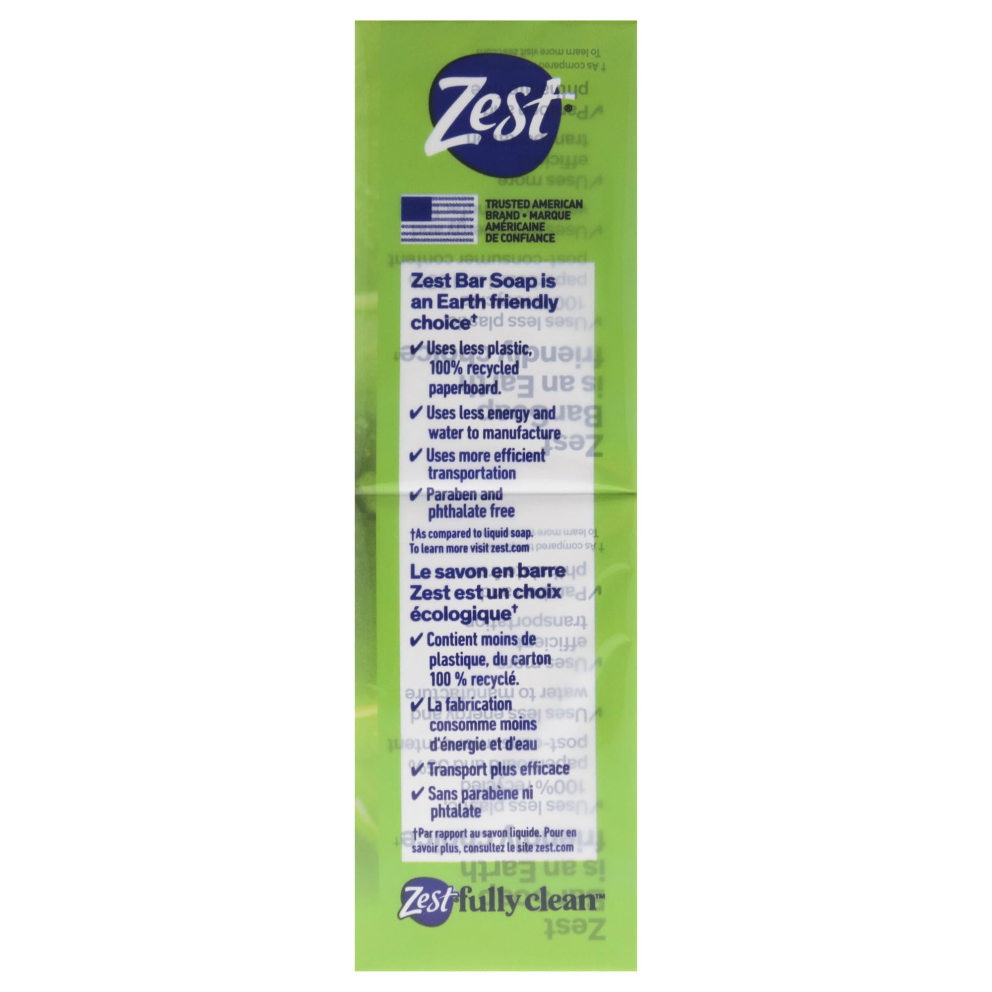 Zest Jabon Aloe Fresco, empaque práctico para viaje y casa