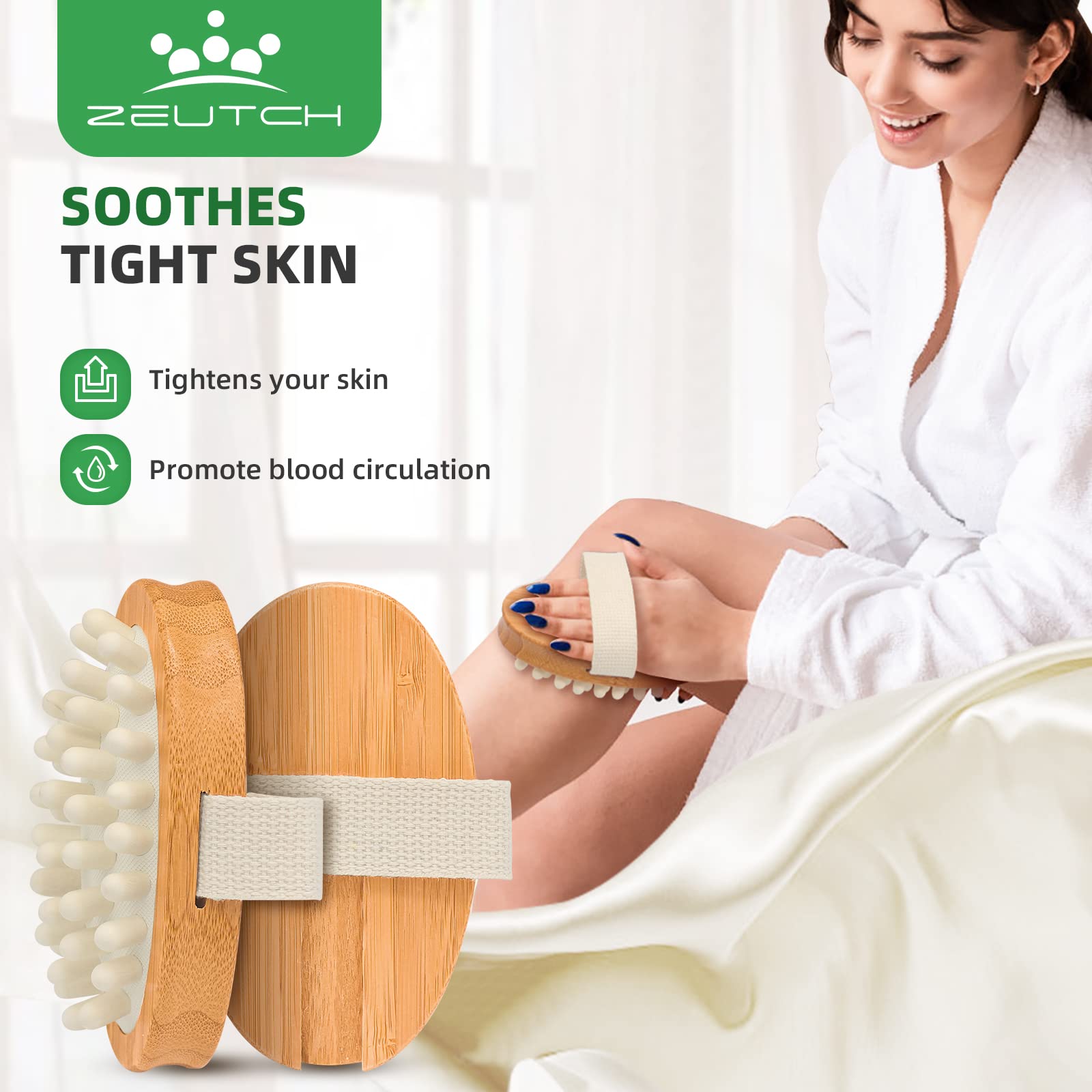 Zeutch Premium Dry Brushing: cepillo de cara seco para exfoliar y limpiar poros.