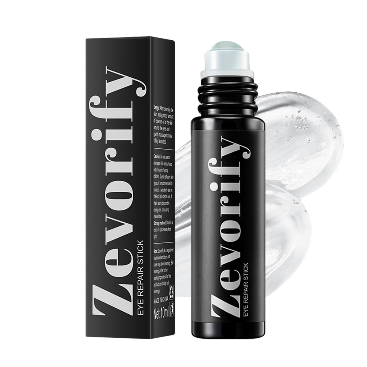 Zevorify barra reparadora de ojos con cafeína y rodillo para desfatigar la mirada.