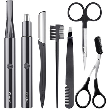 ZEXELLER kit 7 en 1 para cejas y nariz, cuidado seguro en casa