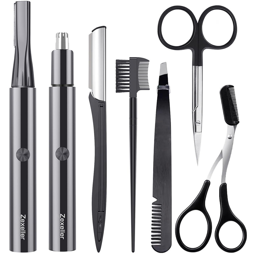 ZEXELLER kit 7 en 1 para cejas y nariz, cuidado seguro en casa
