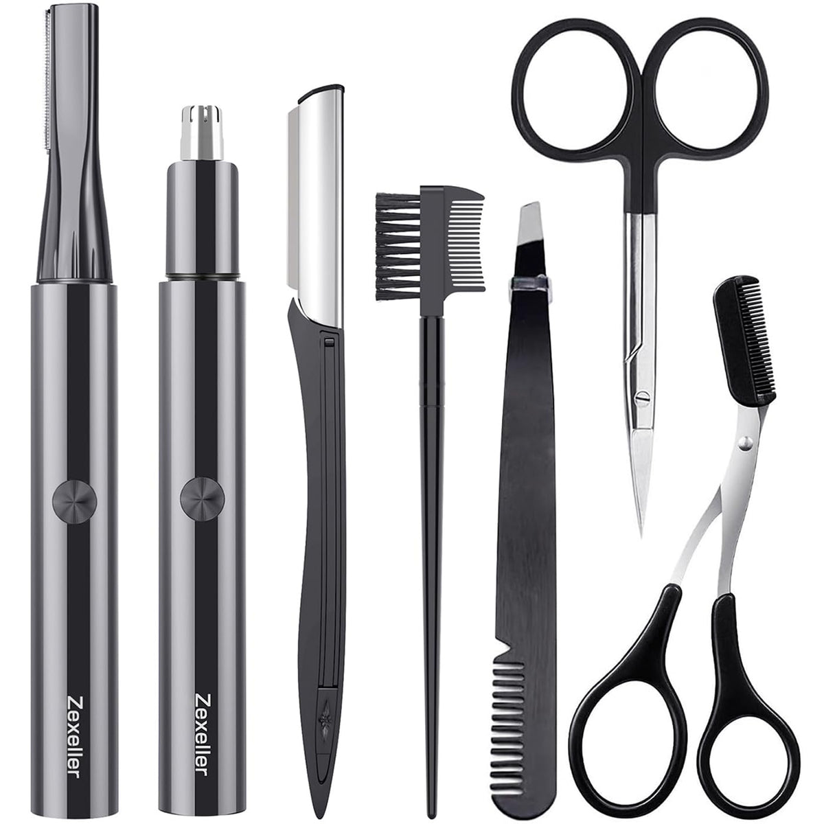 ZEXELLER kit 7 en 1 para cejas y nariz, cuidado seguro en casa