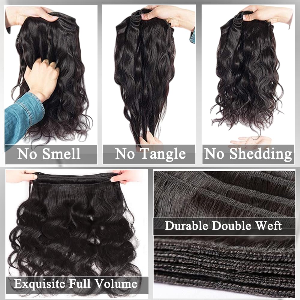 ZGGTL cabello ondulado cuerpo 22 pulgadas, estilo elegante y duradero