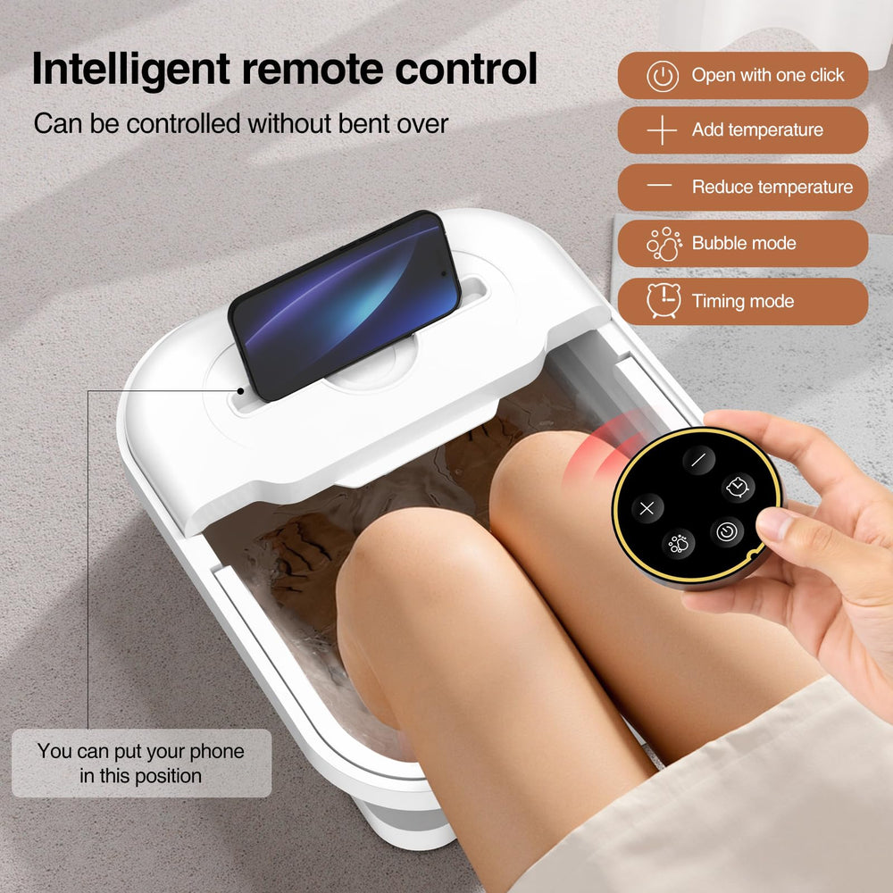 ZhanHao Foot Spa compacto tras plegar, fácil almacenamiento.