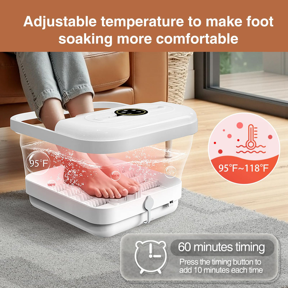 ZhanHao Foot Spa fácil de usar con mando a distancia.