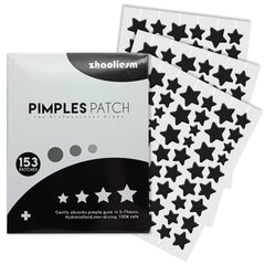 Parche estrella negra de ZHAOLIESM para rostro cubre imperfecciones con adherencia suave.
