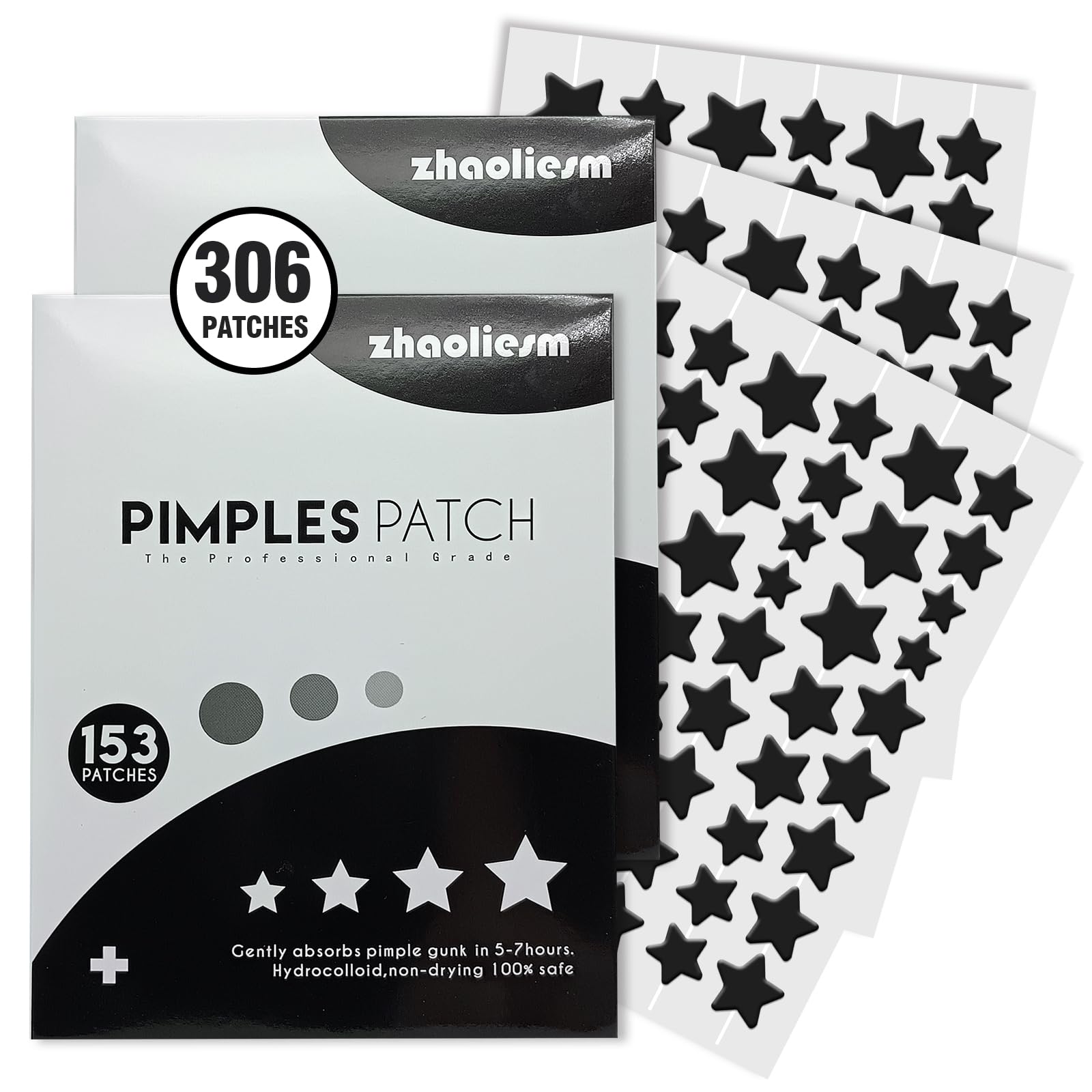 Parche ZHAOLIESM estrella 8 mm para uso diurno discreto
