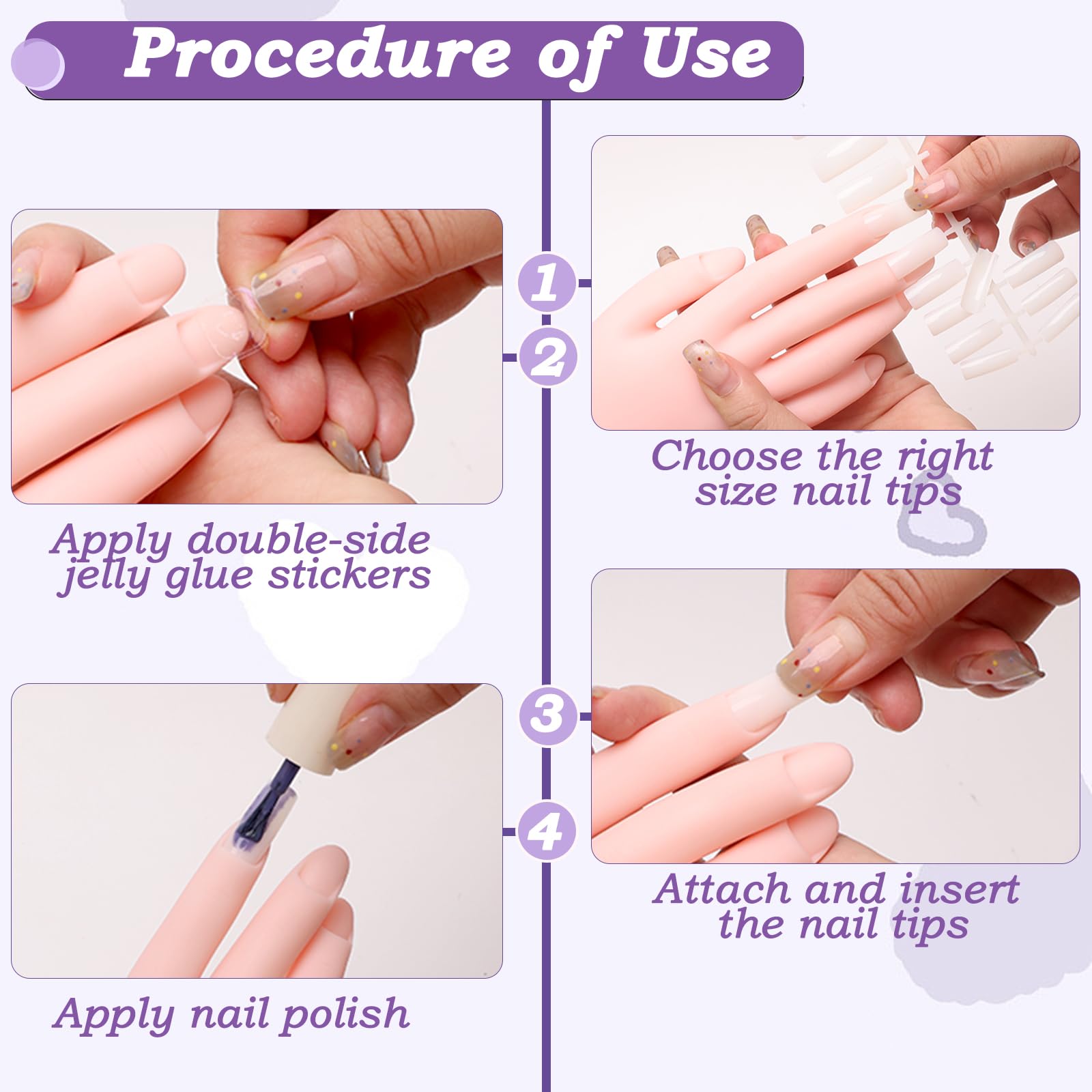 Zhaoyao accesorios para uñas, ideal para creadores de contenido