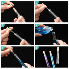 Spray mini Zhehao 10 ml, verre clair et bouchon doré, brume fine.