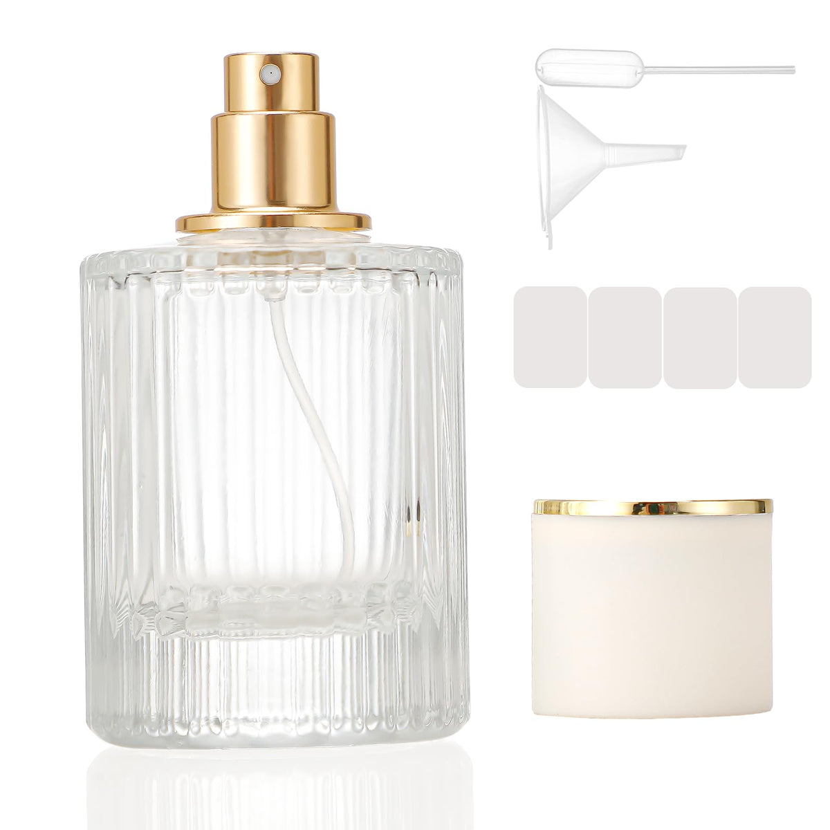 ZHENGYAOYANG botella de perfume 50 ml con atomizador: pulverización uniforme para llevar en viaje.