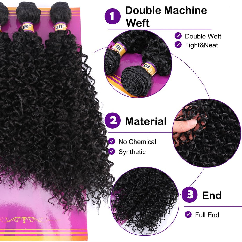 ZHENLISI Afro Kinky Curly 18 pulgadas, textura rizada, apariencia natural.