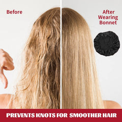 ZHENSILK bonete seda ajuste elastico, talla única y cómodo para cualquier cabello.