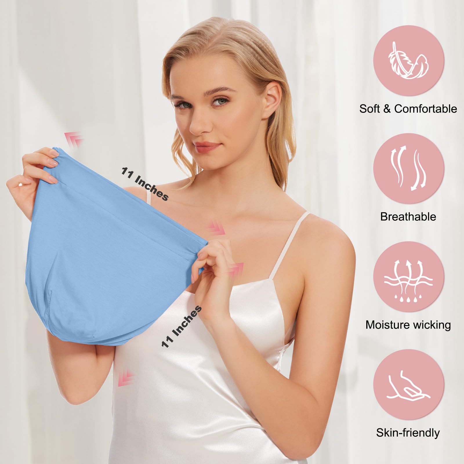 Interior satinado del bonete ZHENSILK, suave como seda, minimiza daños al cabello.