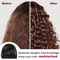 Gorro ZHENSILK para cabello rizado, protege rizos durante la noche