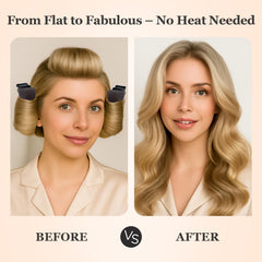 ZHENSILK rizadores sin calor en mano, diseño flexible para diferentes tipos de cabello.