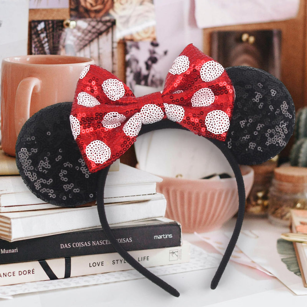 Lentejuelas brillantes para fotos y videos con la diadema zhezesmila.