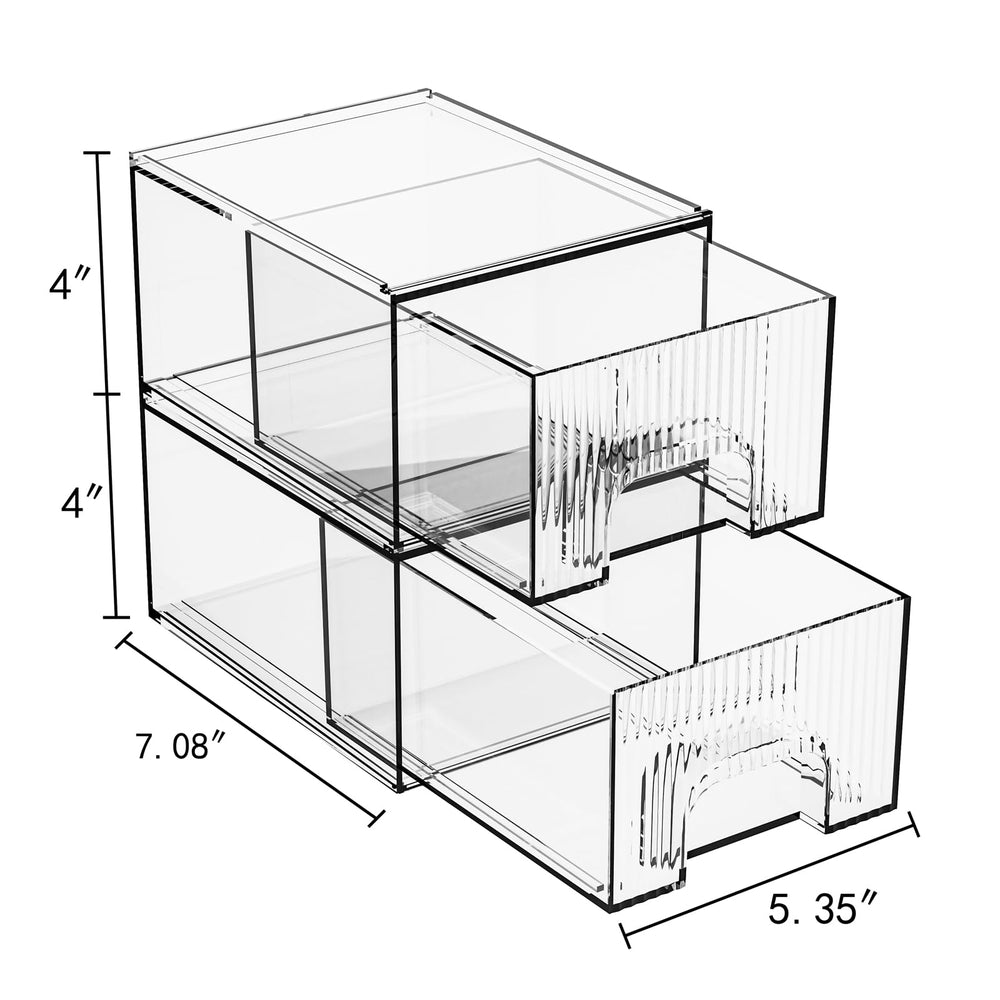 ZHIAI cajon multiusos dos niveles, perfecto para cosméticos y herramientas.