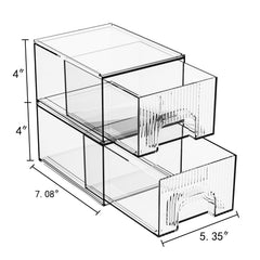 ZHIAI cajon multiusos dos niveles, perfecto para cosméticos y herramientas.