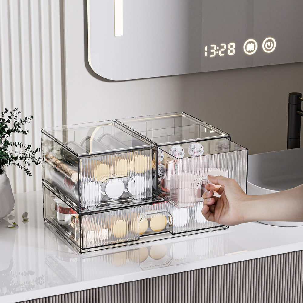 Organizador acrilico ZHIAI para cocina y despensa, almacenamiento práctico.