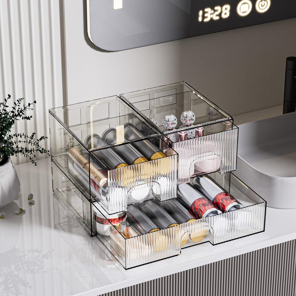 Organizador acrilico ZHIAI para dormitorio, ideal para cosméticos y objetos pequeños.