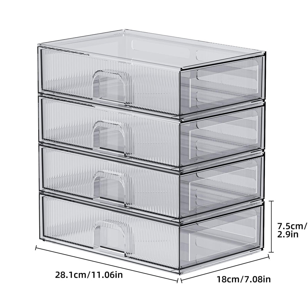 ZHIAI organizador acrilico para cocina, guarda especias y pequenos envases con visibilidad.