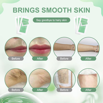 ZHIWEIZHANG tiras cera rostro 24 para depilar suavemente zonas delicadas.